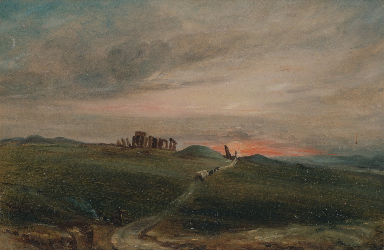 Stonehenge o zachodzie słońca, 1836. autorstwa Unbekannt