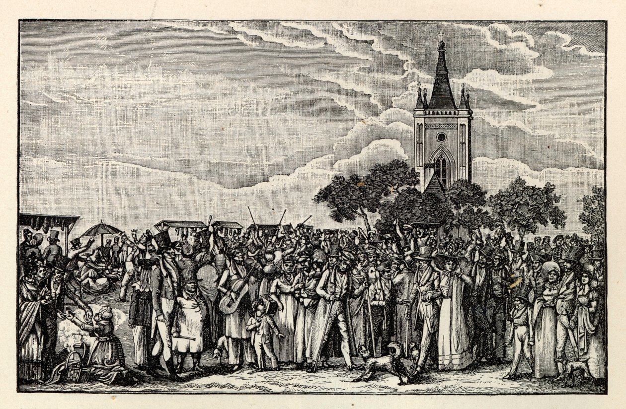Parada ryb Stralau, ok. 1865 r. autorstwa Unbekannt