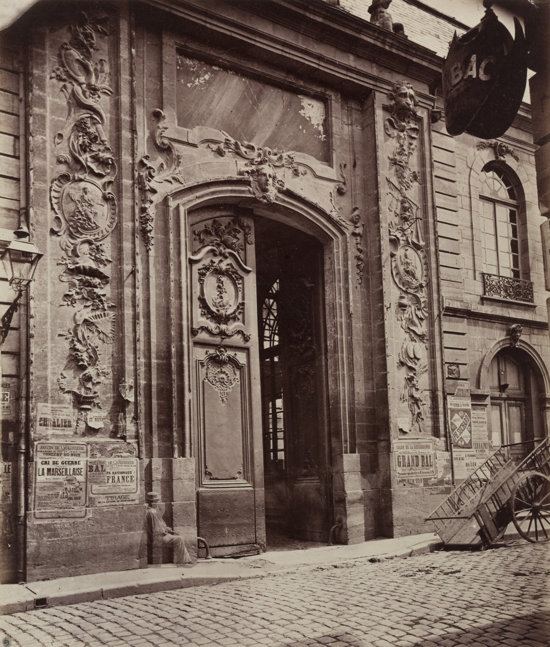 Ulica w Dijon, przed 1870 rokiem. autorstwa Unbekannt