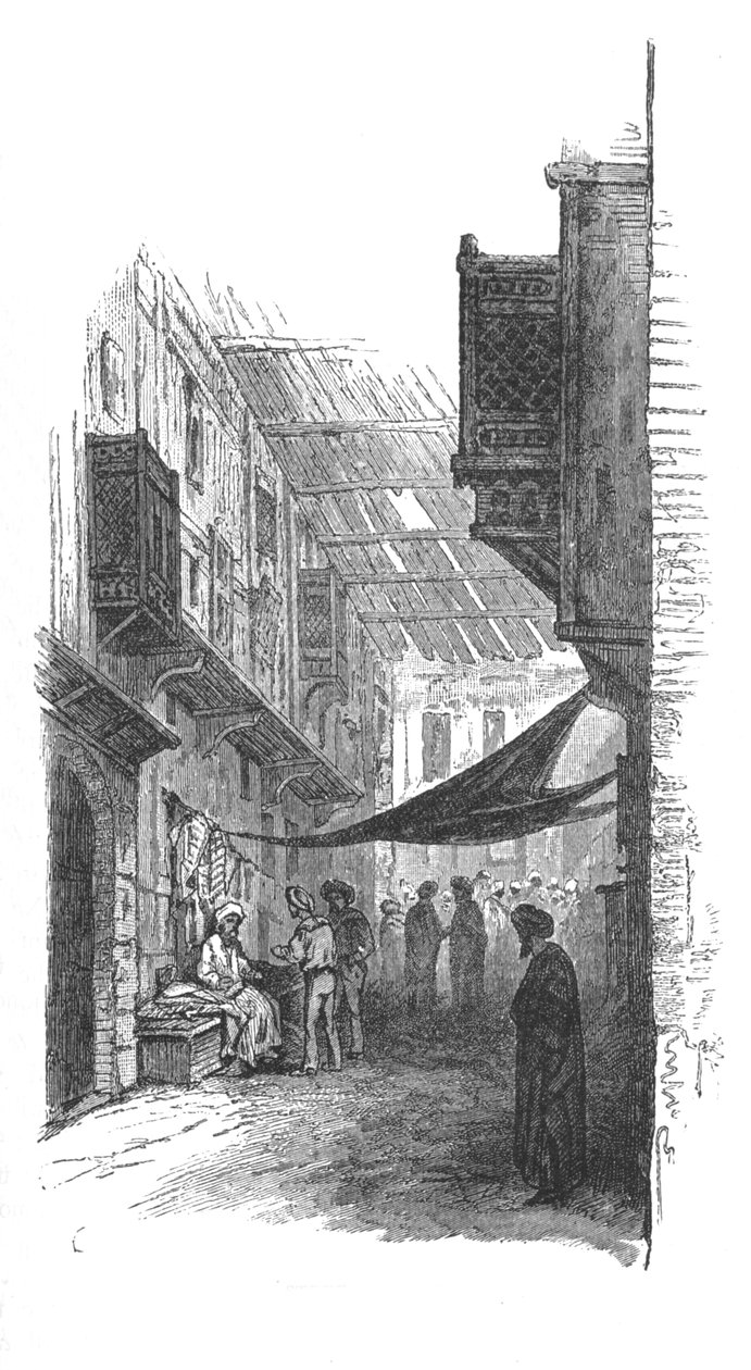 Ulica w Suezie, ok. 1882 r. autorstwa Unbekannt