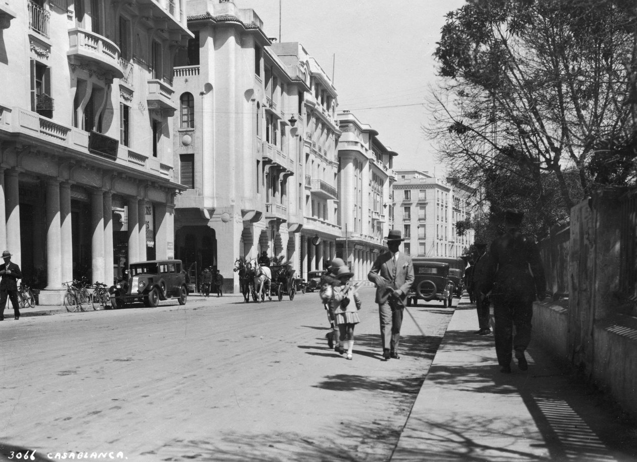 Scena uliczna, Casablanca, Maroko, c1920-c1930 autorstwa Unbekannt