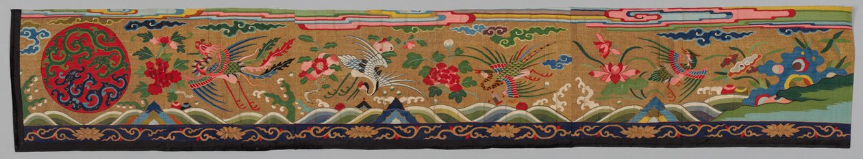 Pasek jedwabnego gobelinu Ko Ssu, 1700-1800. autorstwa Unbekannt