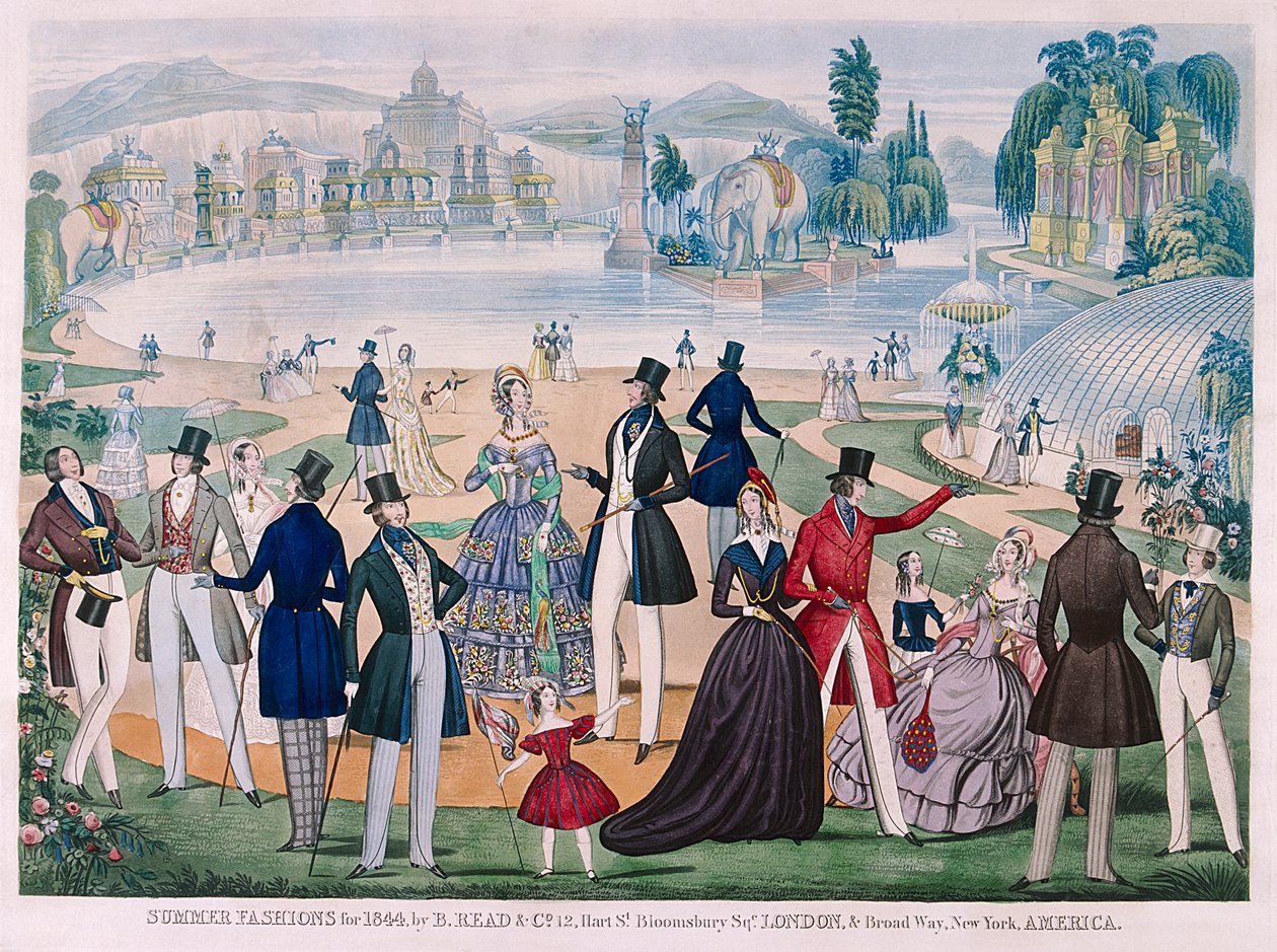„Letnia moda na rok 1844” autorstwa Unbekannt