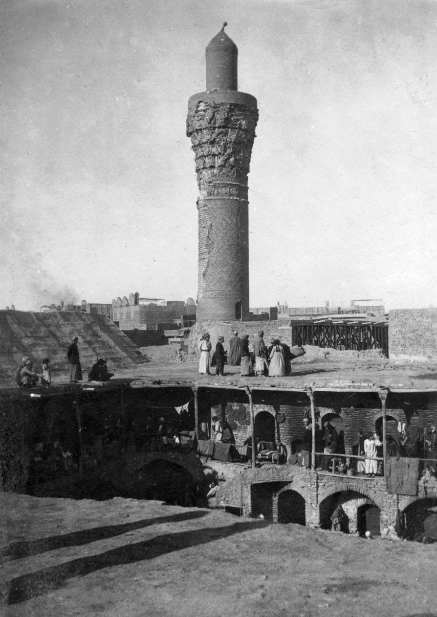 Al-Ghazl Minaret Market, Bagdad, Irak, 1917-1919 autorstwa Unbekannt