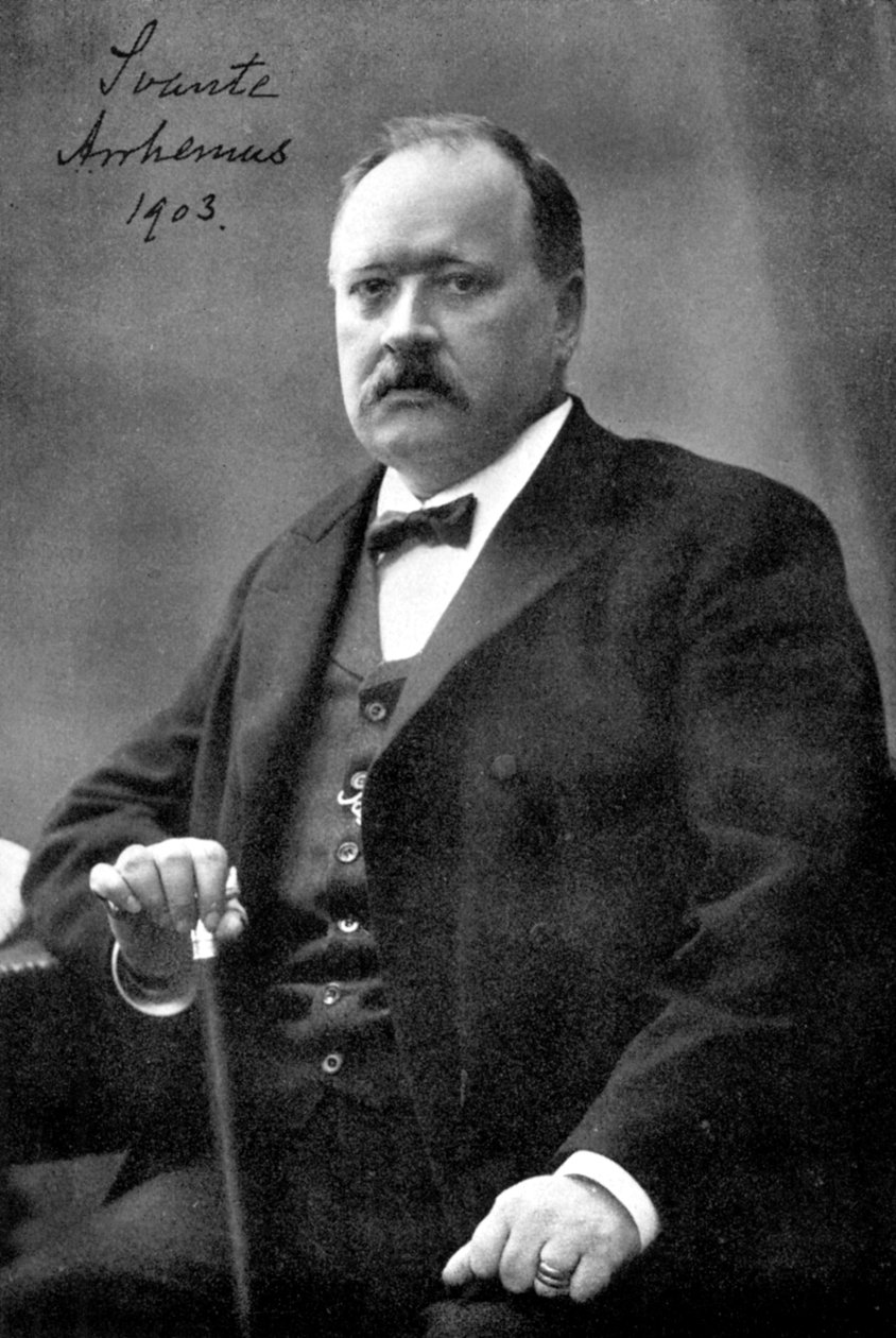 Svante Arrhenius 1859-1927, szwedzki fizyk i chemik, 1903 autorstwa Unbekannt