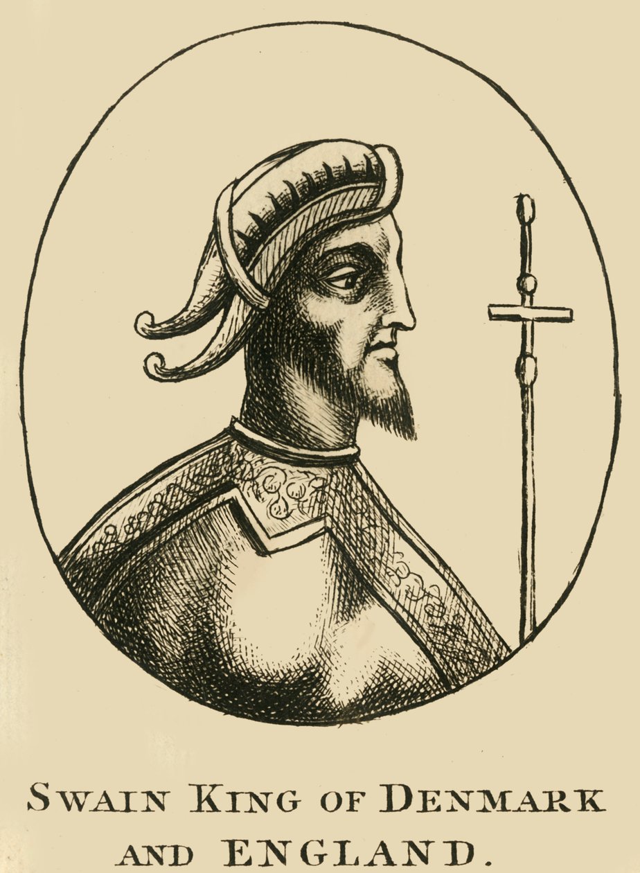 Swain, król Danii i Anglii, XVIII wiek. autorstwa Unbekannt