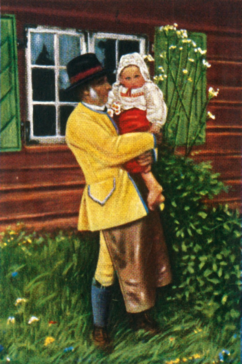 Szwedzi w strojach ludowych, ok. 1928 r. autorstwa Unbekannt