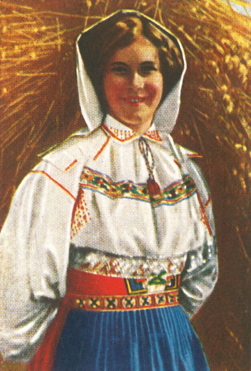 Szwedka w tradycyjnym stroju, ok. 1928 r. autorstwa Unbekannt