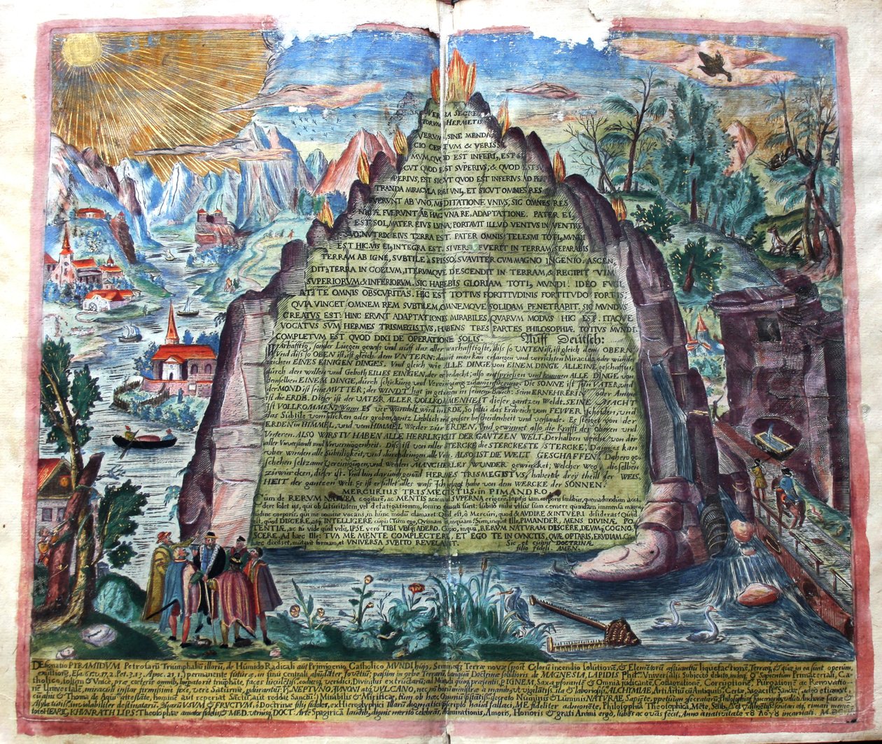 Tabula Smaragdina Szmaragdowa Tablica Hermesa Trismegistosa, 1609. autorstwa Unbekannt