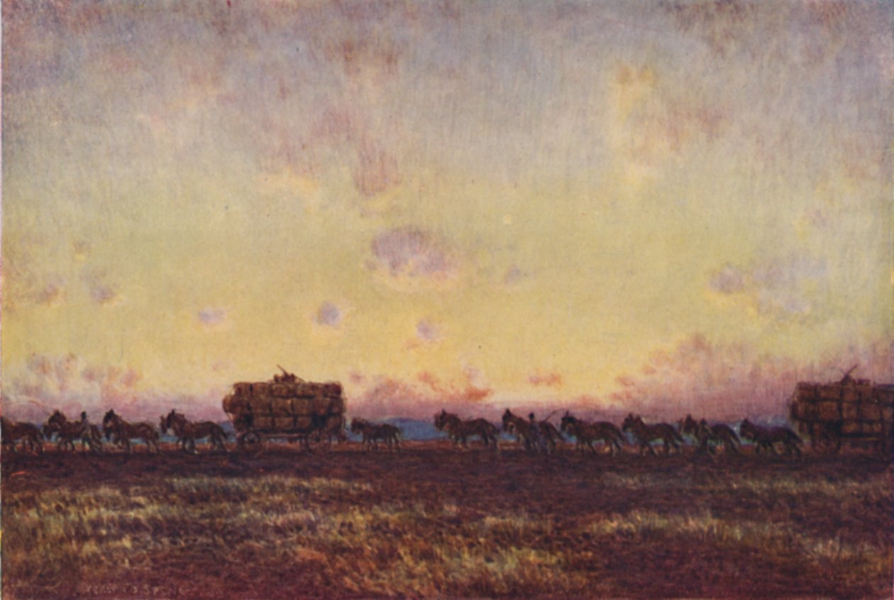 Zabranie wełny na targ, 1923. autorstwa Unbekannt