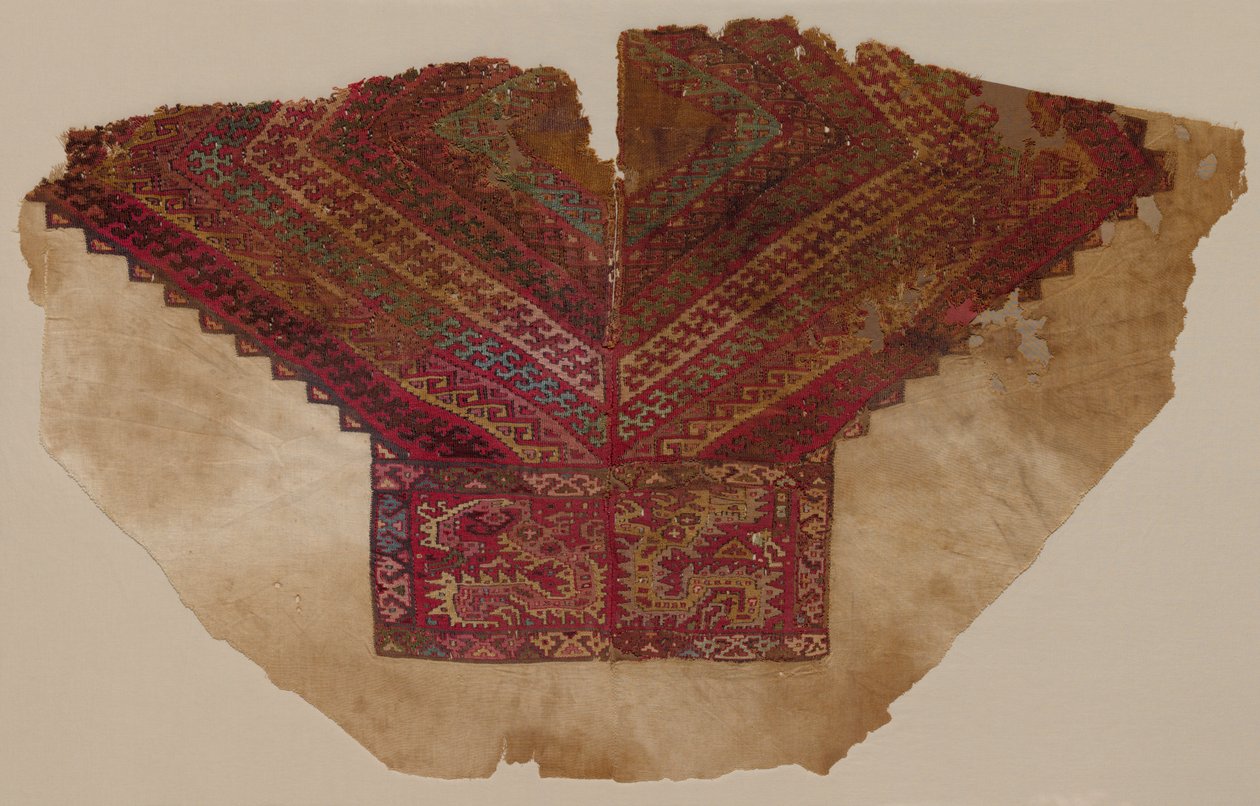 Karczek tkany gobelinem z tuniki, 800-1200. autorstwa Unbekannt