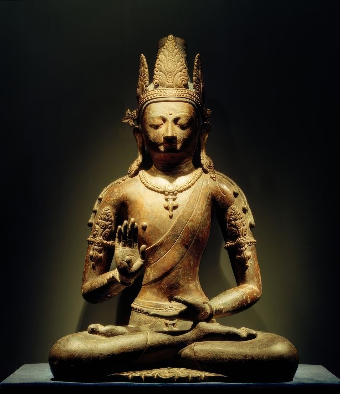 Tathagata Amoghasiddhi / Rzeźba, 11. Jhadat. autorstwa Unbekannt