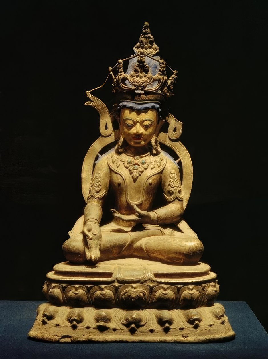 Tathagata Ratnasambhava / Skulptur, 1300 n. Chr. autorstwa Unbekannt