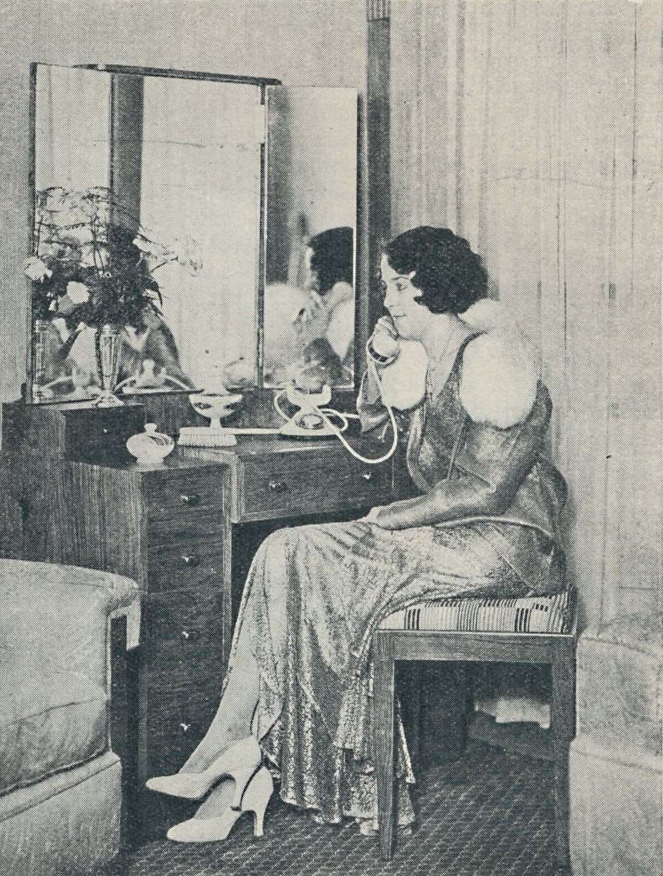 Telefonowanie do brzegu z połowy oceanu, 1936 autorstwa Unbekannt