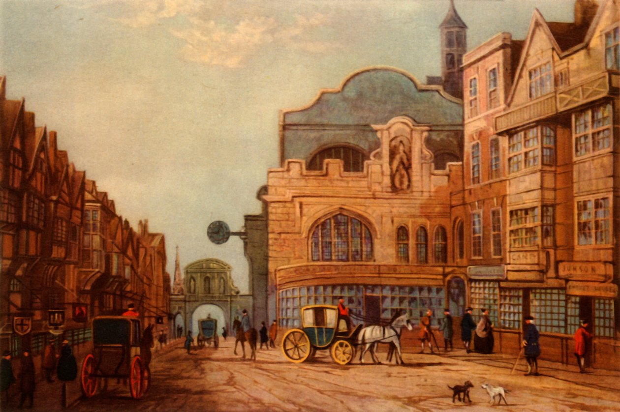 „Bar Temple i kościół św. Dunstana”, ok. 1750, 1945 r. autorstwa Unbekannt