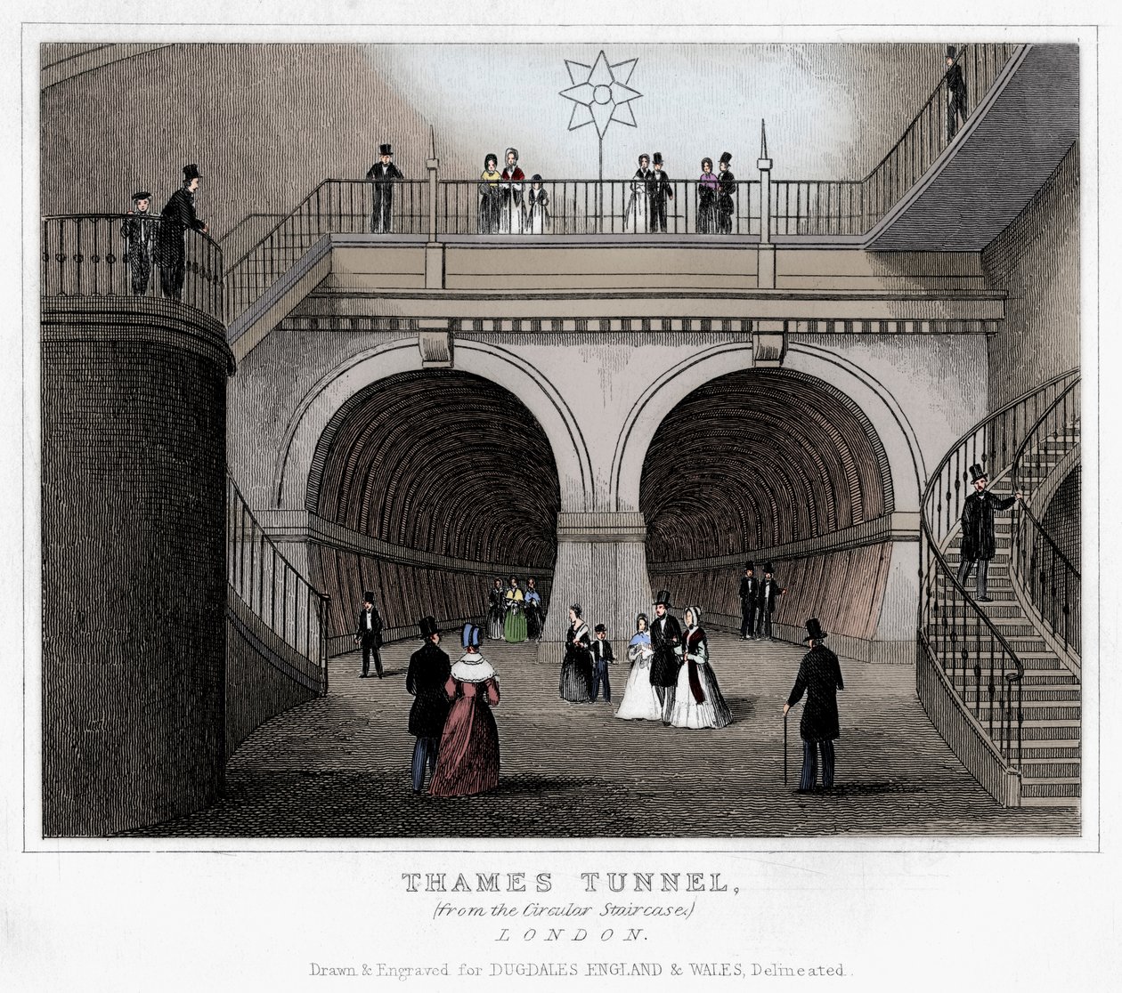 Tunel Tamizy, Londyn, XIX w. autorstwa Unbekannt