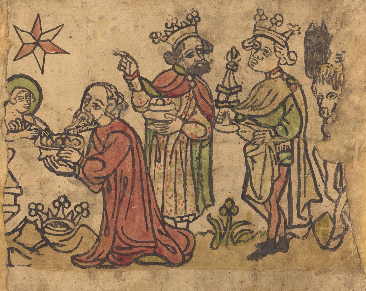Adoracja Trzech Króli, c. 14001430. autorstwa Unbekannt