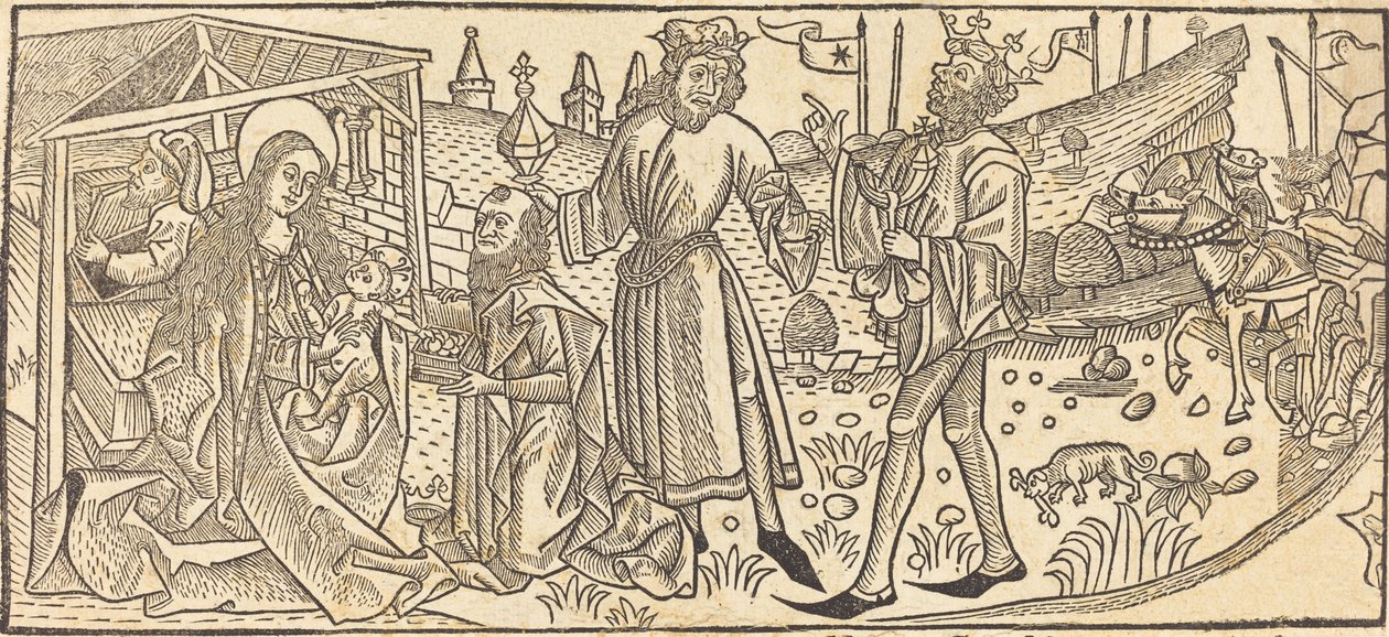 Adoracja Trzech Króli, prawdopodobnie 1486. autorstwa Unbekannt