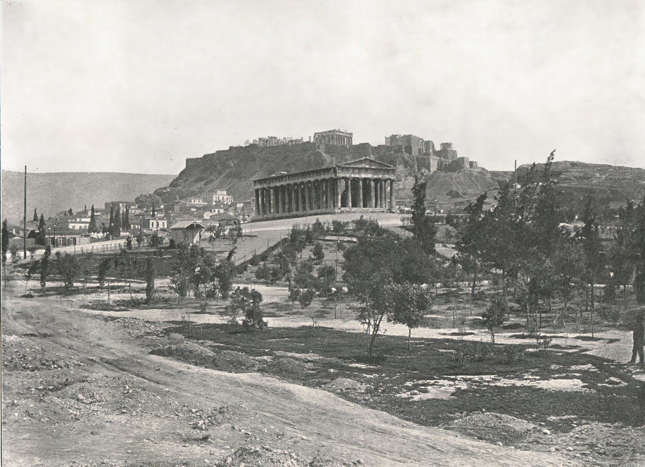 Agora i Akropol, Ateny, Grecja, 1895. autorstwa Unbekannt