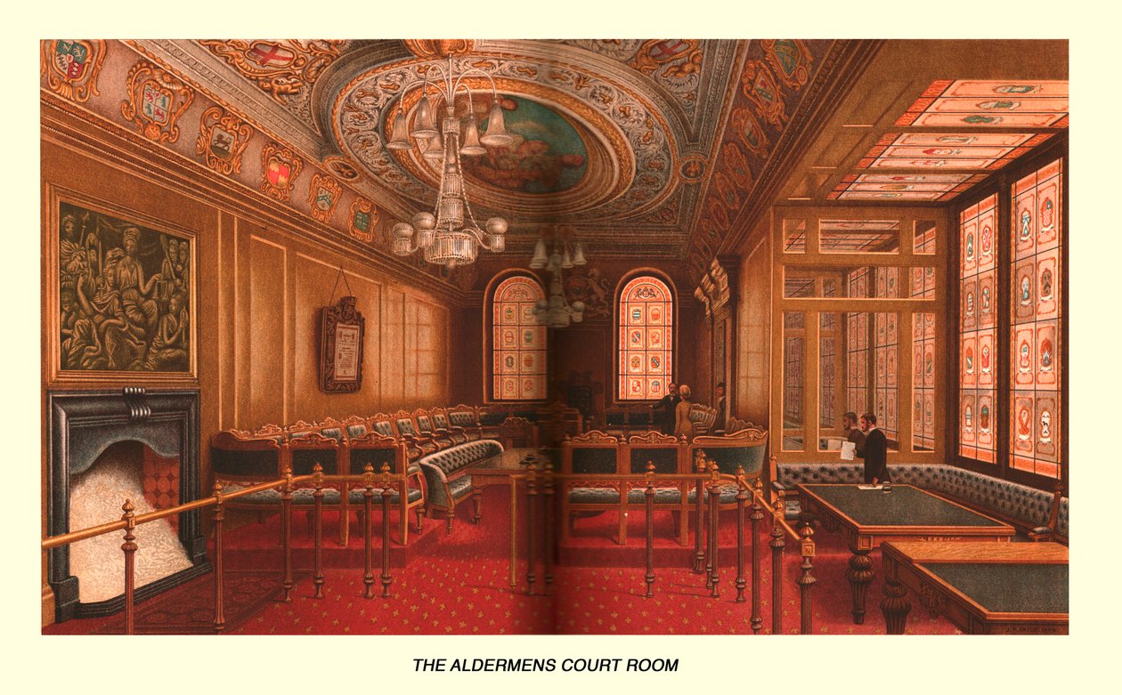 Sala Sądu Radnego, 1886 r. autorstwa Unbekannt