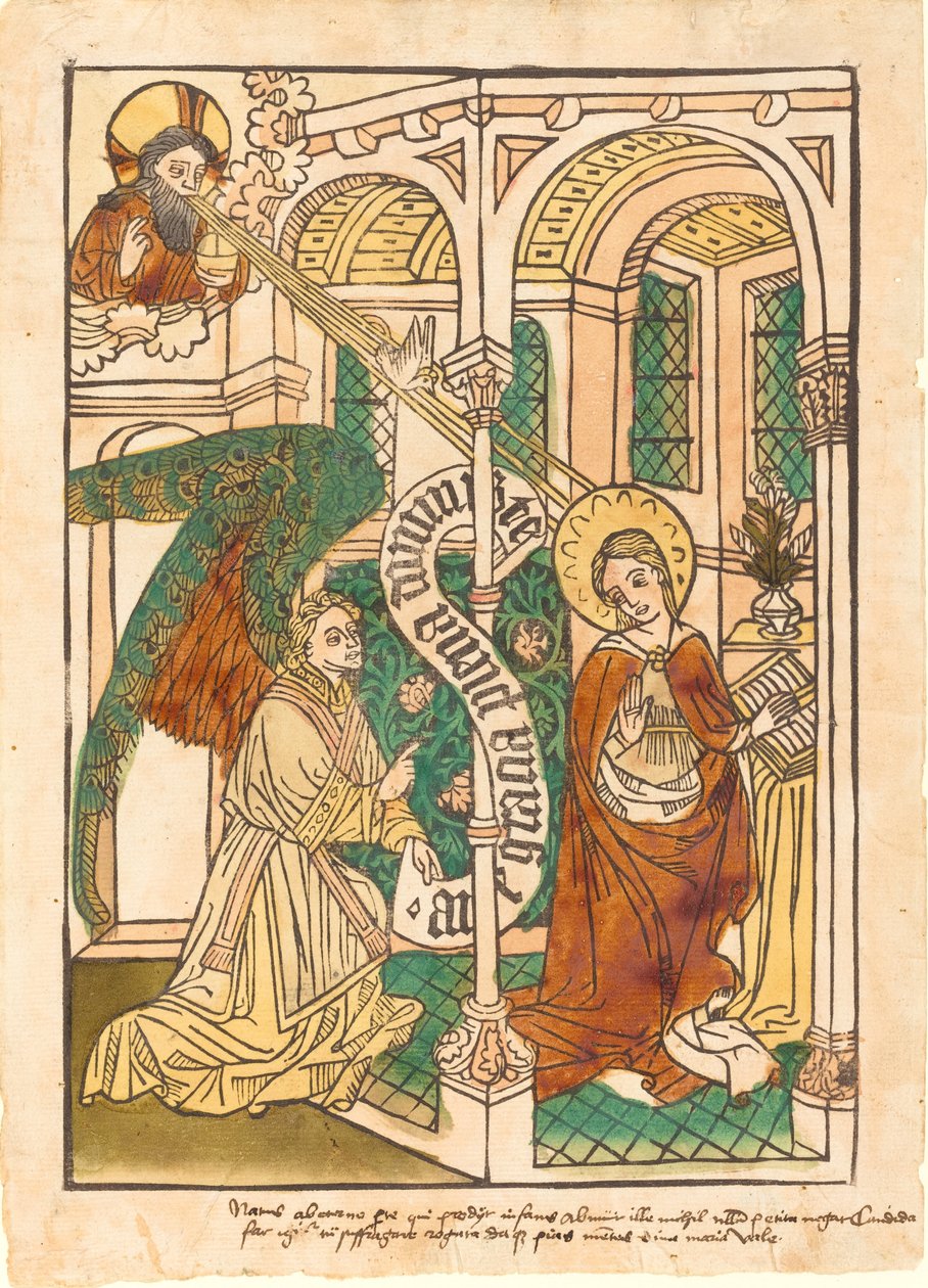 Zwiastowanie, c. 14501470. autorstwa Unbekannt