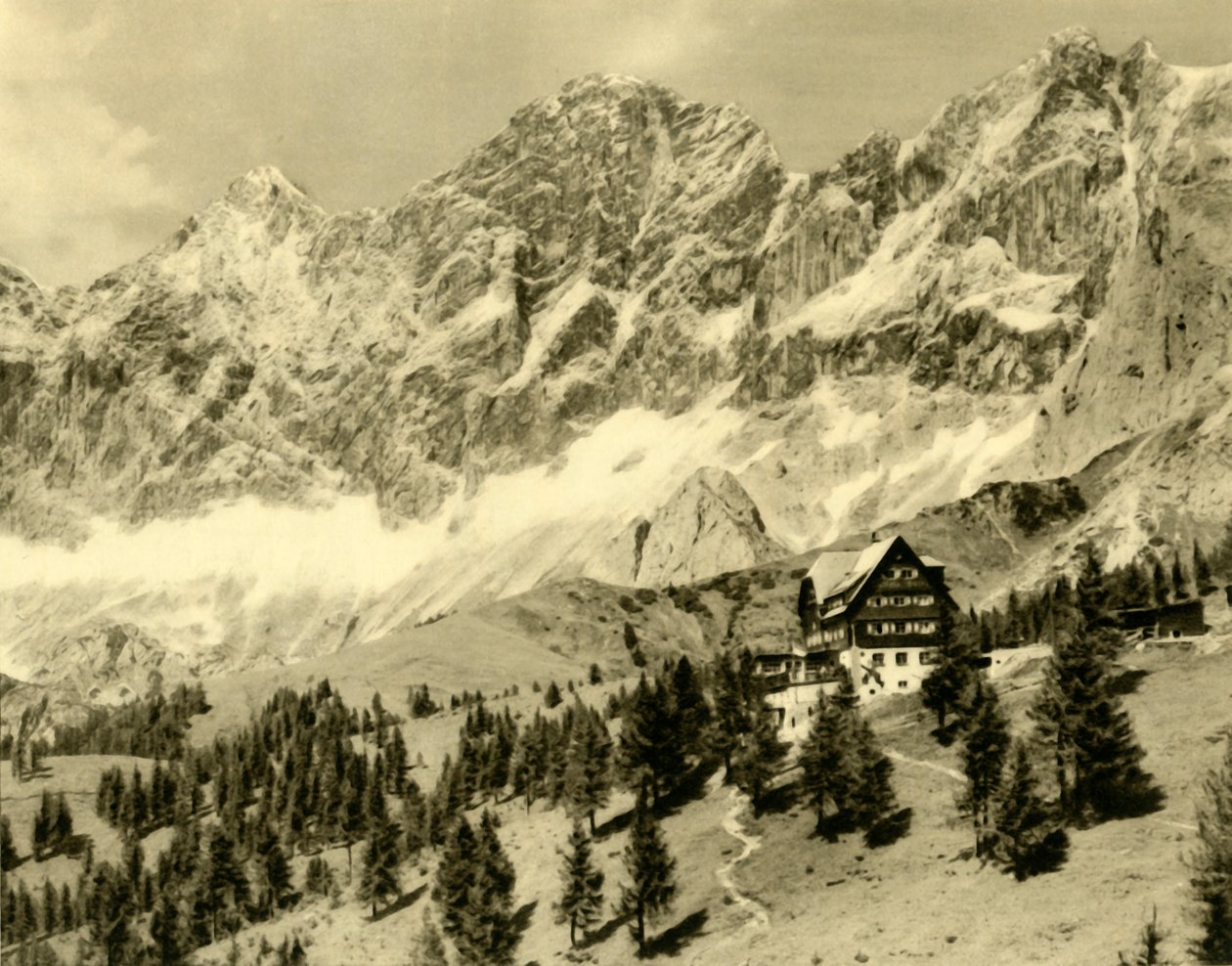Austriahütte i Dachstein, Styria, Austria, ok. 1935. autorstwa Unbekannt