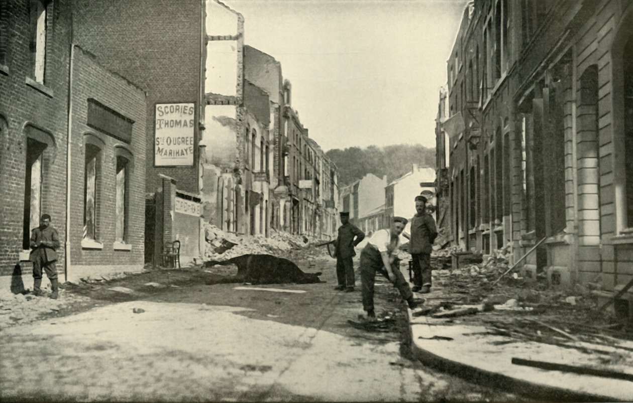 Avenue De Maastricht, Visé, 1919. autorstwa Unbekannt