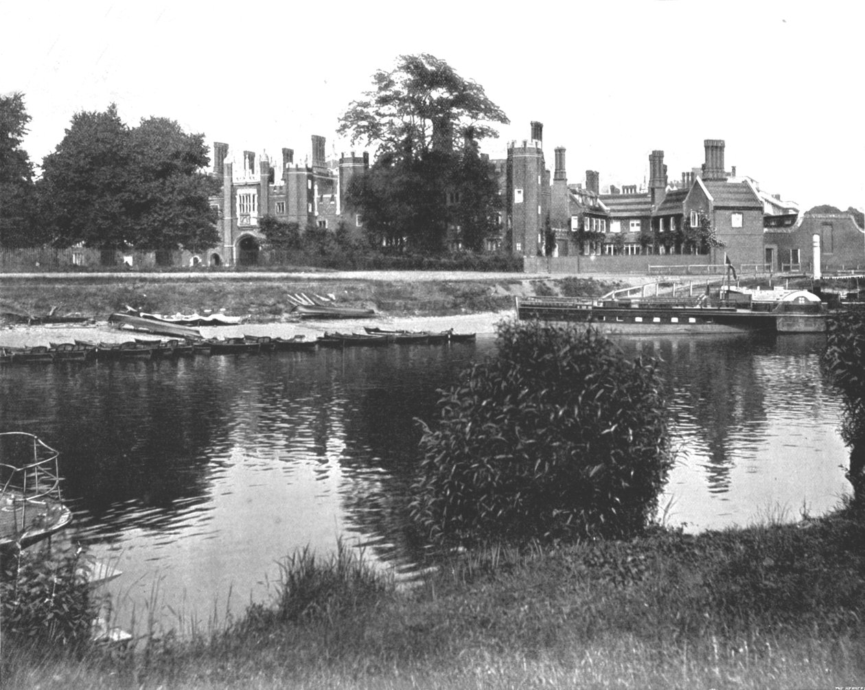Bankside w Hampton Court, Richmond, Londyn, 1894. autorstwa Unbekannt