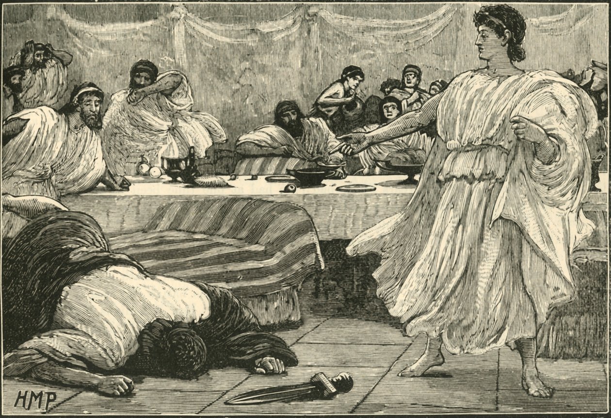 Bankiet Filipa, 1890. autorstwa Unbekannt