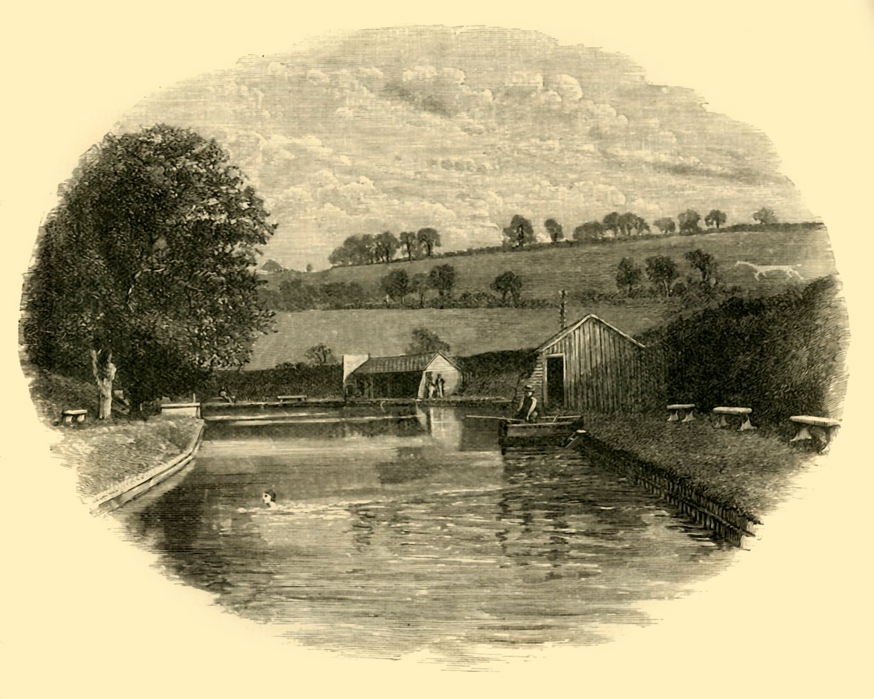 Kąpielisko, 1898. autorstwa Unbekannt