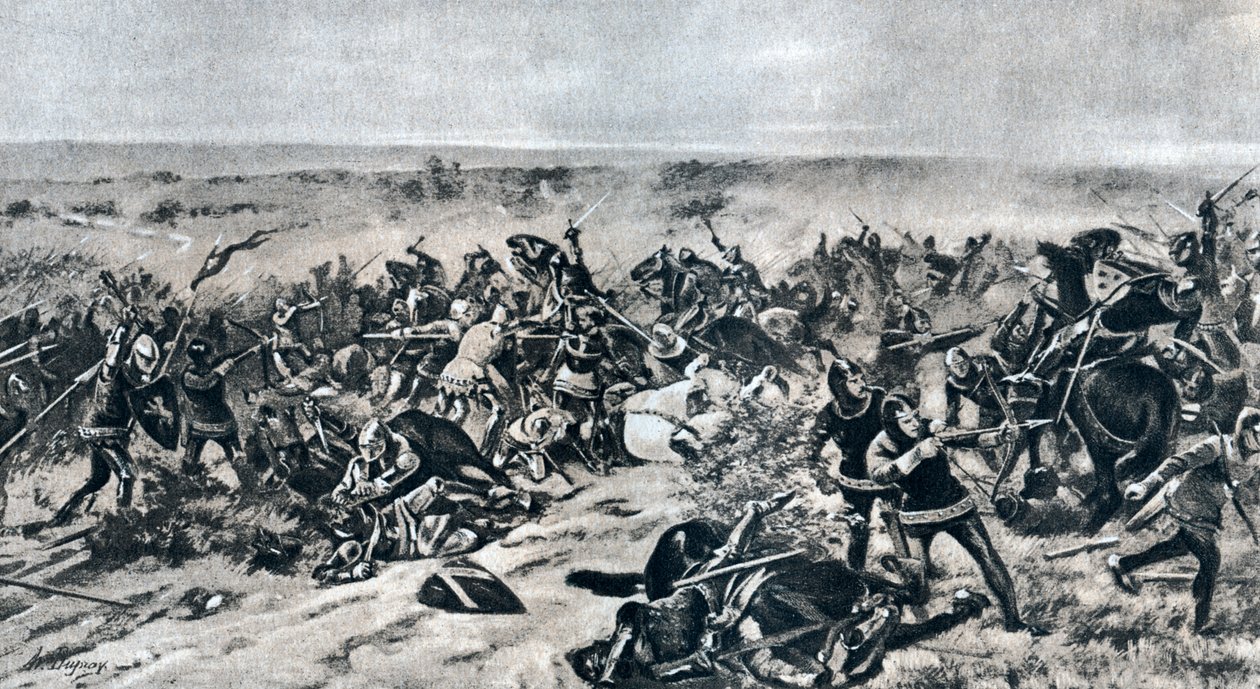 Bitwa pod Crecy, 26 sierpnia 1346, 1910 autorstwa Unbekannt