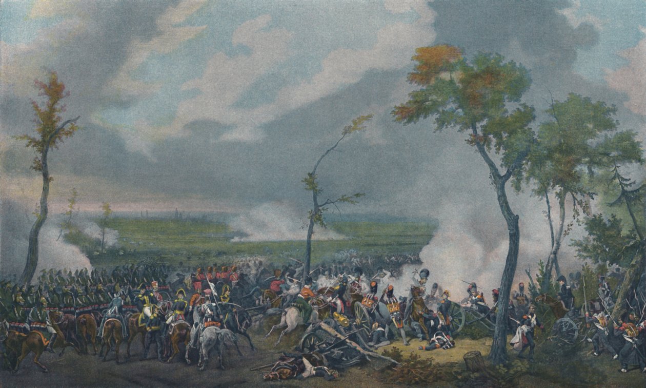 Bitwa pod Hanau, 30 października 1813, 1896. autorstwa Unbekannt