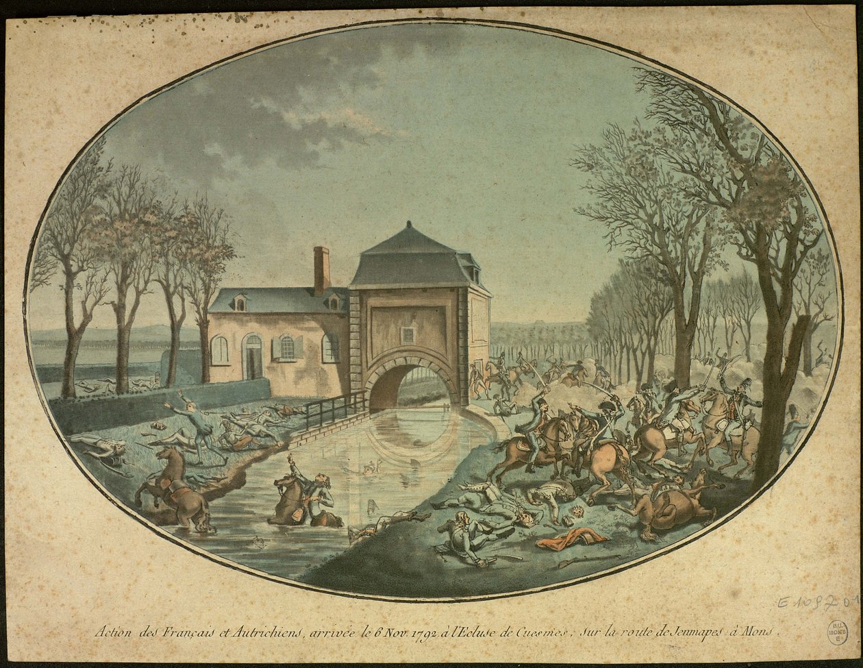Bitwa pod Jemappes, c. 1793. autorstwa Unbekannt