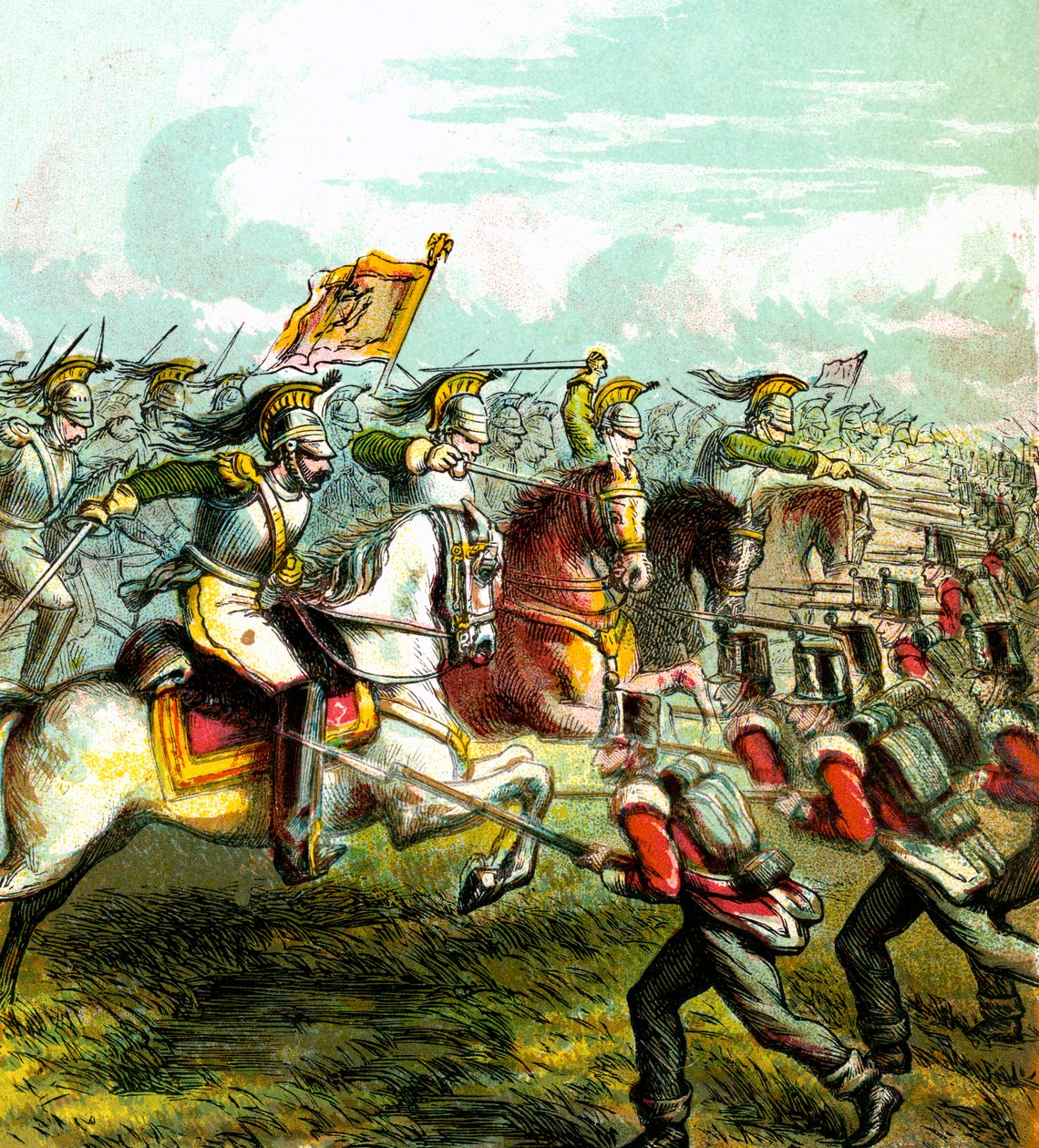 Bitwa pod Waterloo, 1815, ok. 1850 r. autorstwa Unbekannt