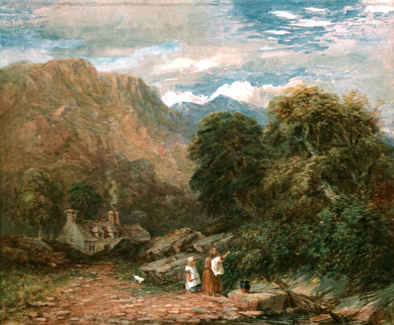 Zbieracze jeżyn, ok. 1850, ok. 1900. autorstwa Unbekannt