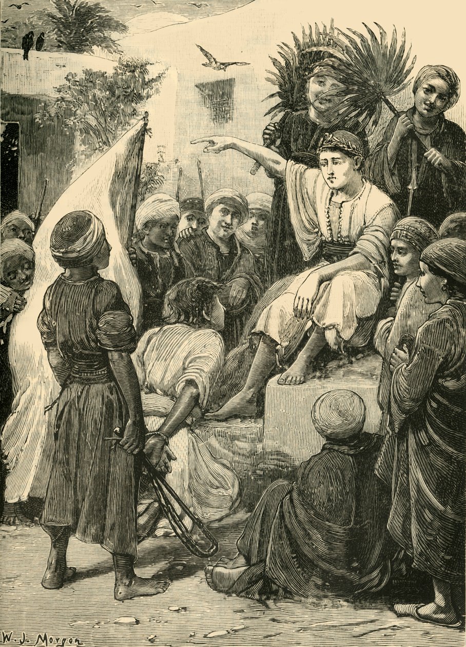 Chłopiec Cyrus grający króla, 1890. autorstwa Unbekannt