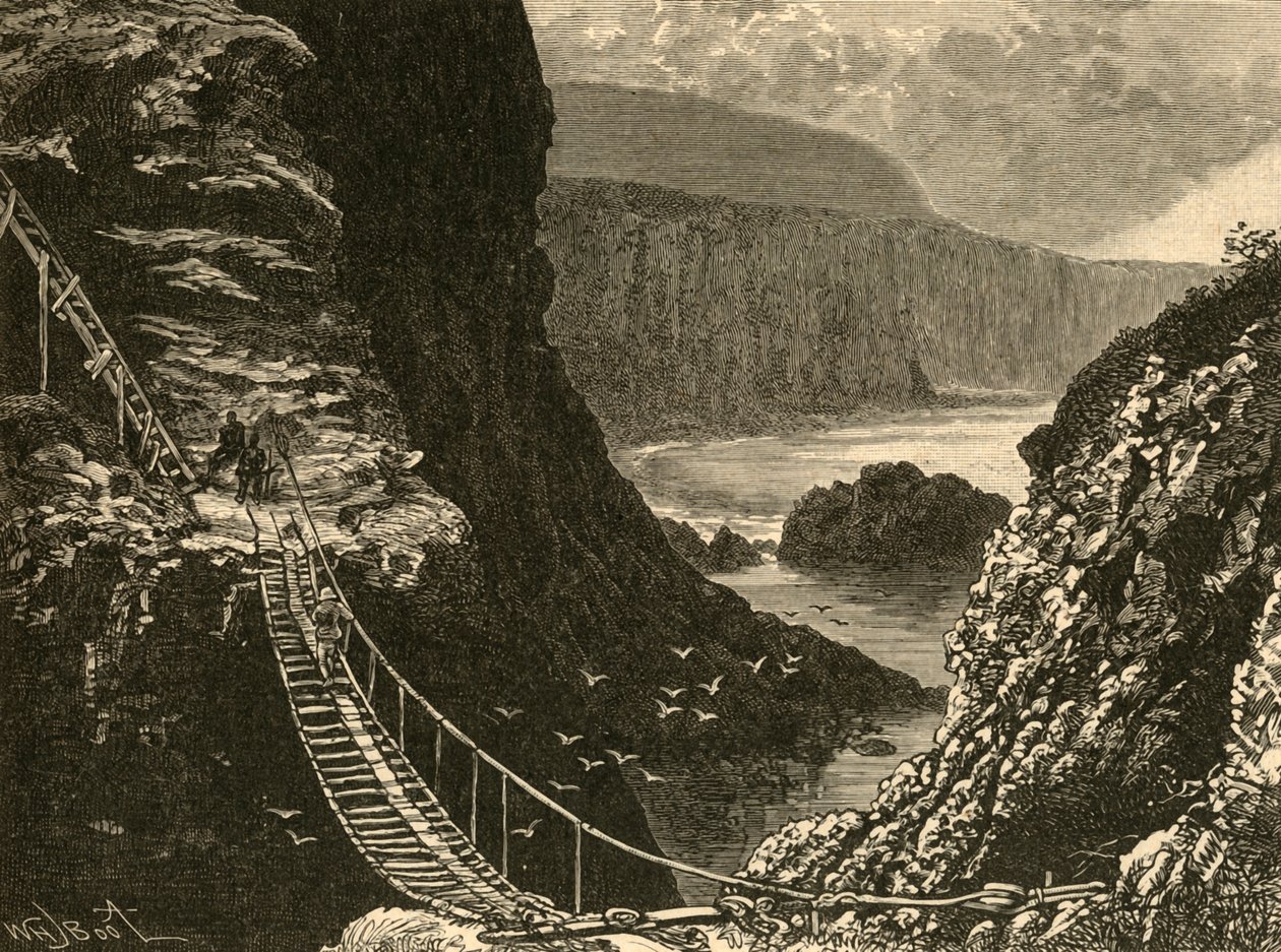Most, Carrick-A-Rede, 1898. autorstwa Unbekannt