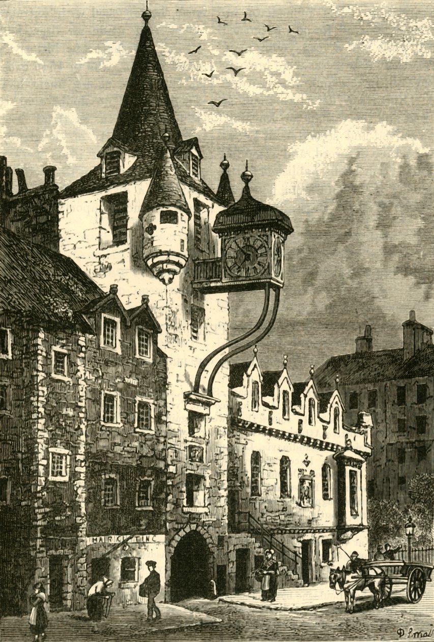 Canongate Tolbooth, Edynburg, 1890. autorstwa Unbekannt