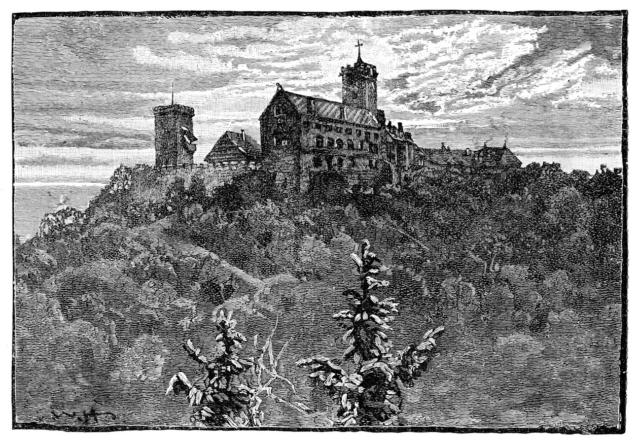 Zamek Wartburg, 1900 autorstwa Unbekannt