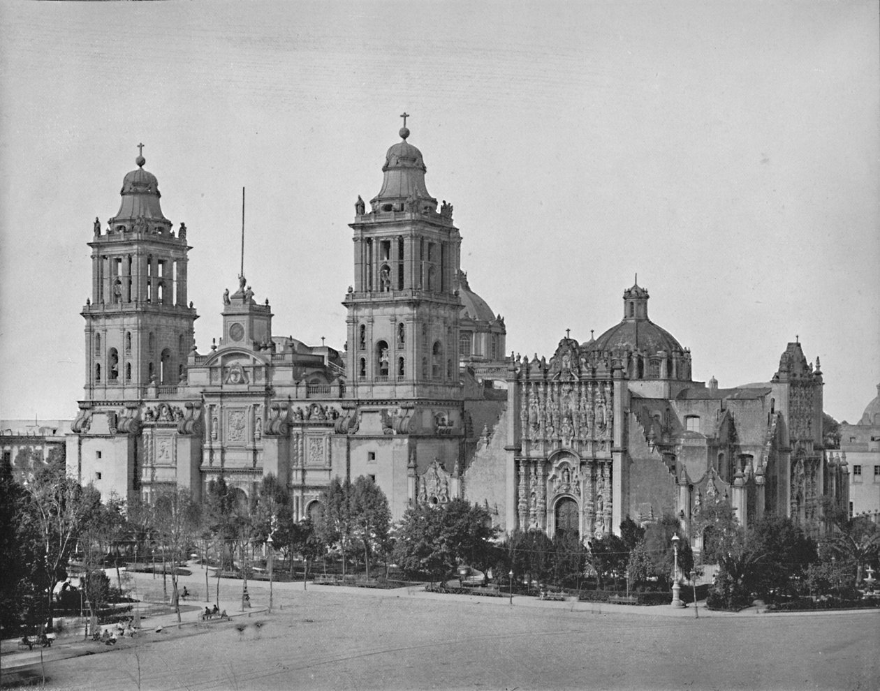 Katedra, miasto Meksyk, c1897. autorstwa Unbekannt