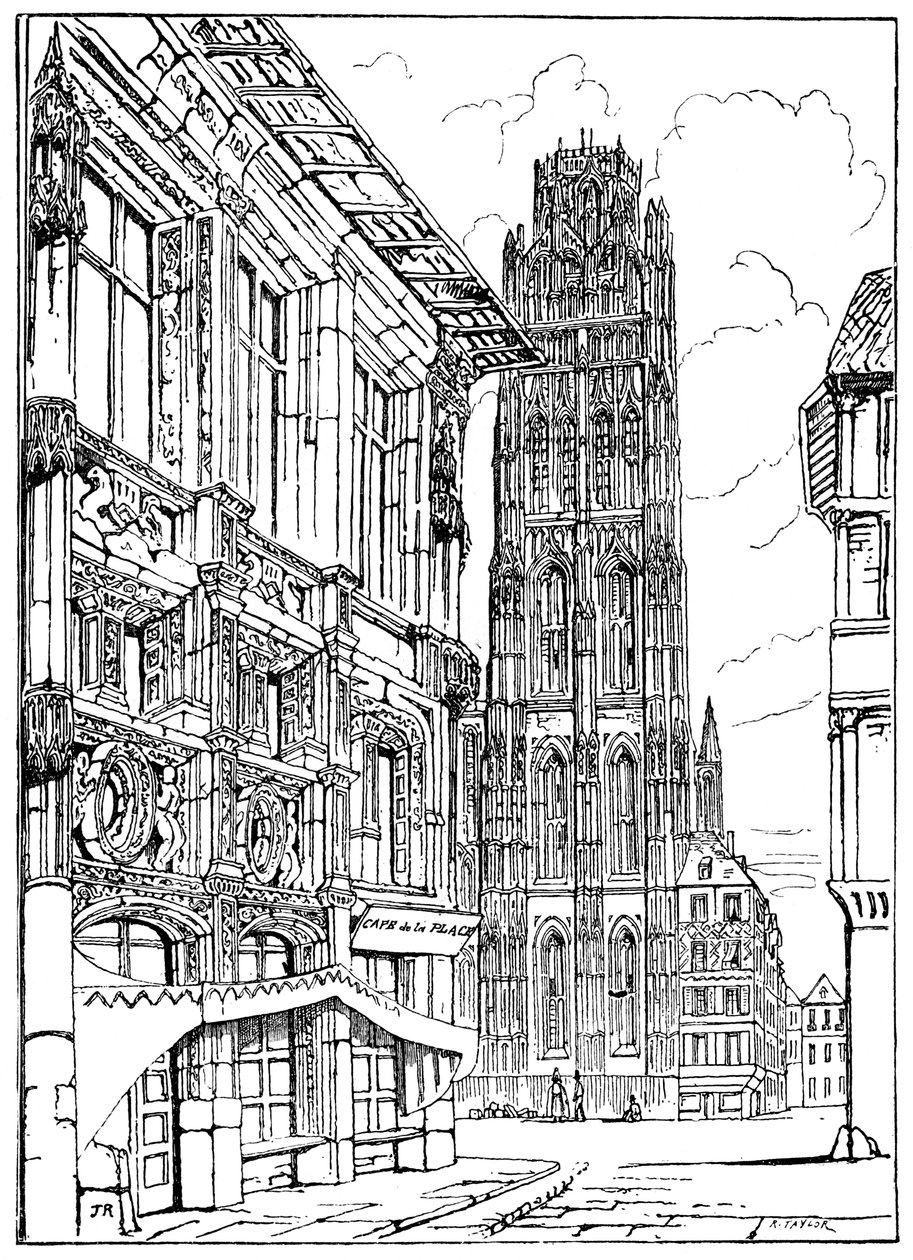 Iglica katedry, Rouen, 1835 1900 autorstwa Unbekannt