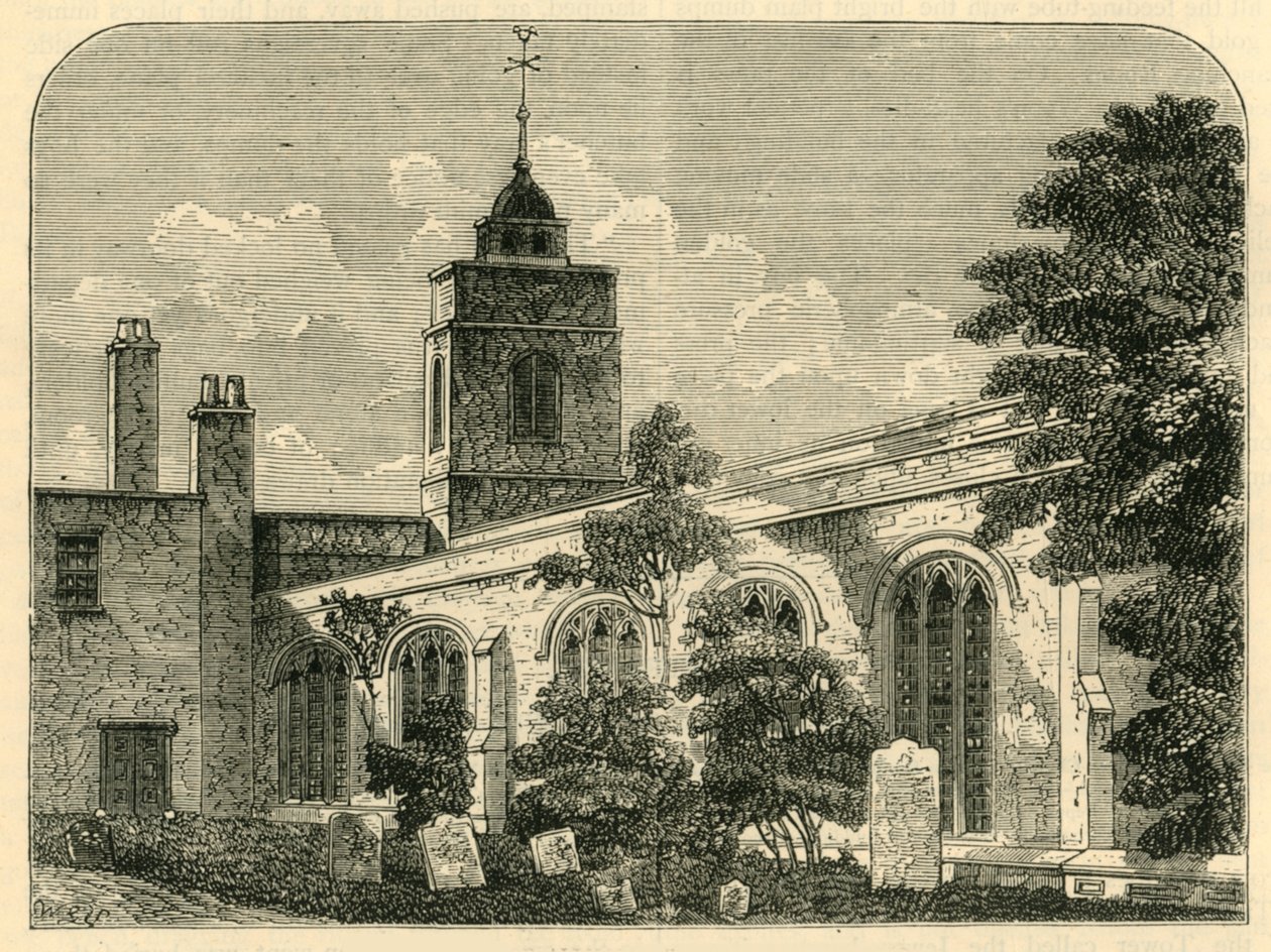 Kościół Allhallows, Barking, 1750, ok. 1872. autorstwa Unbekannt