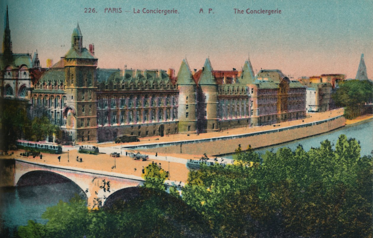 Conciergerie, Paryż, ok. 1920 autorstwa Unbekannt
