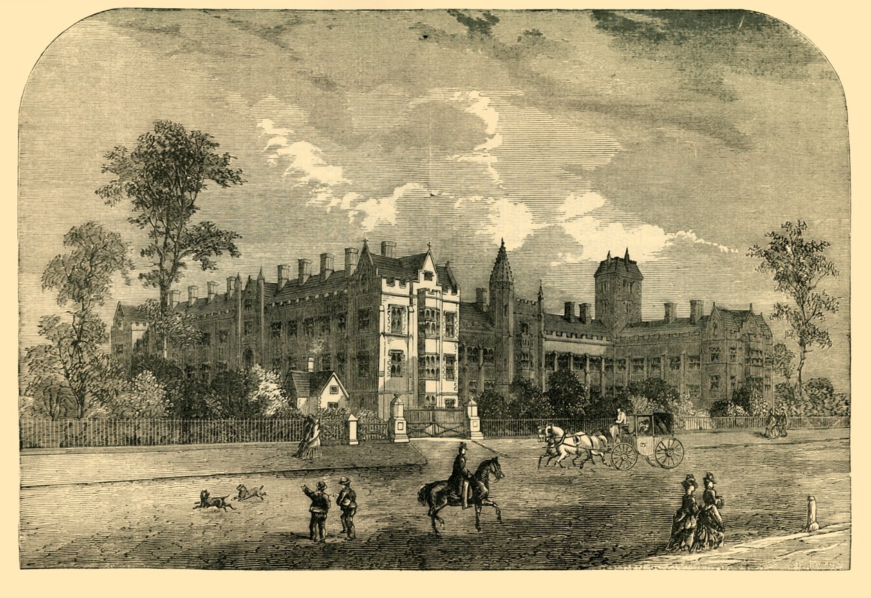 Szpital konsumpcyjny, Brompton, ok. 1876 r. autorstwa Unbekannt
