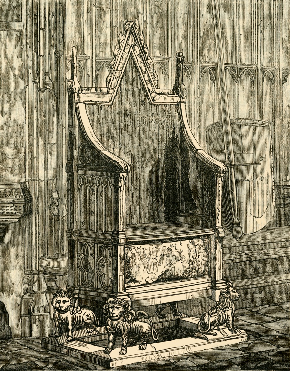 Krzesło koronacyjne, 1881. autorstwa Unbekannt