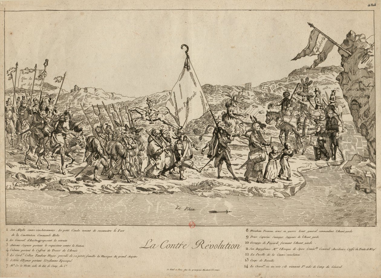 Kontrrewolucja, 1791. autorstwa Unbekannt