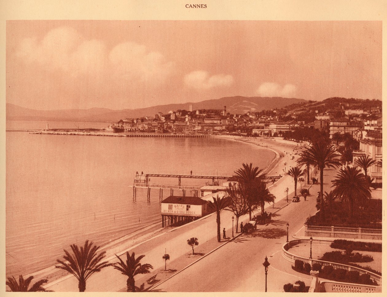 Croisette i Mont Chevalier, Cannes, 1930. autorstwa Unbekannt