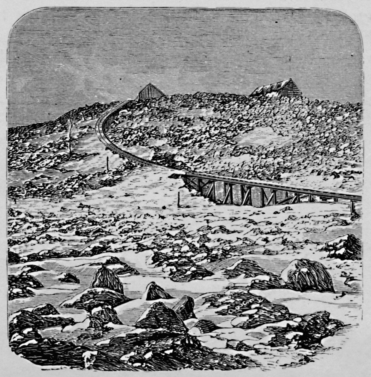 The Depot and Summit House, Mount Washington, 1883 autorstwa Unbekannt