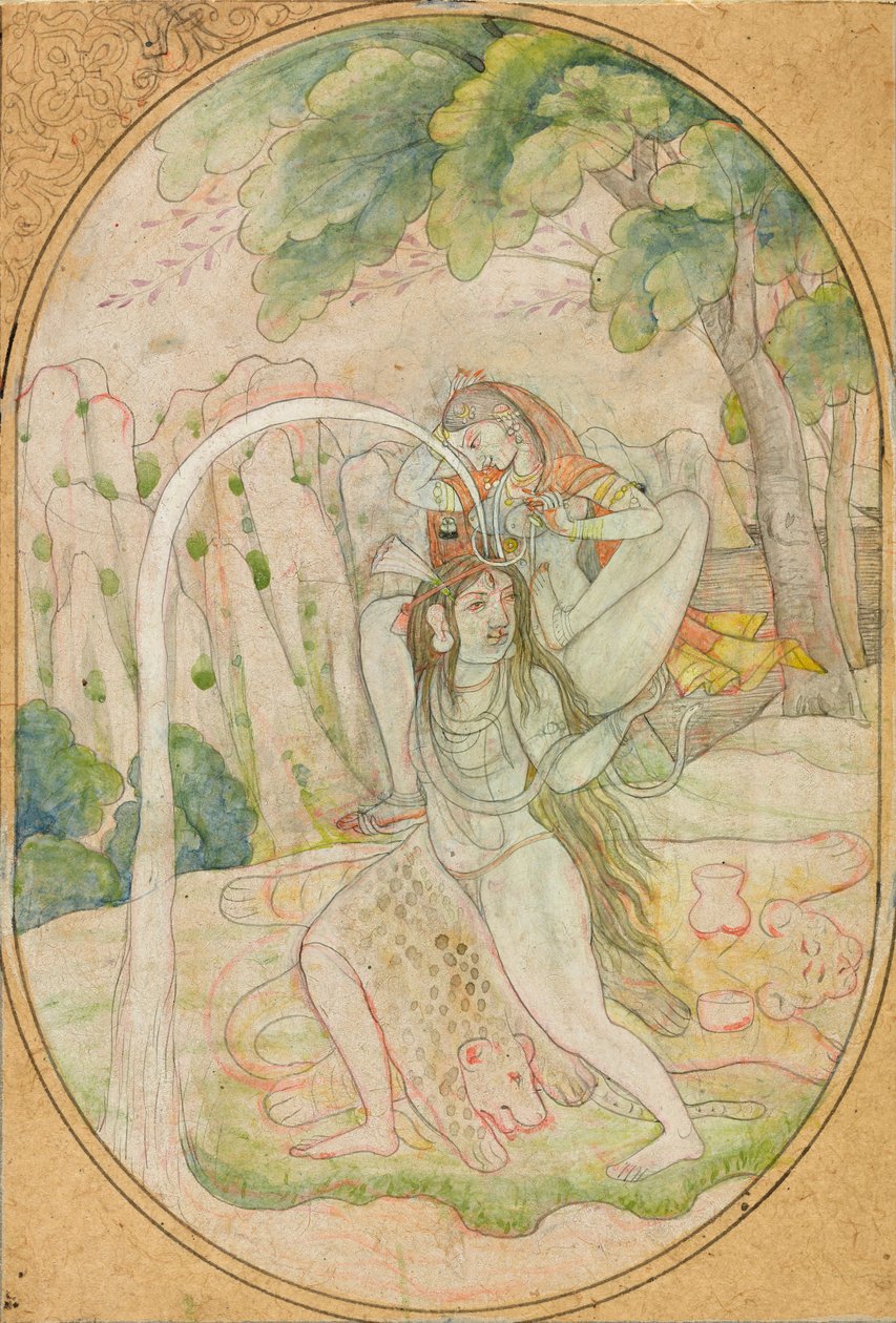 Zejście Gangesu, ca. 1800. autorstwa Unbekannt