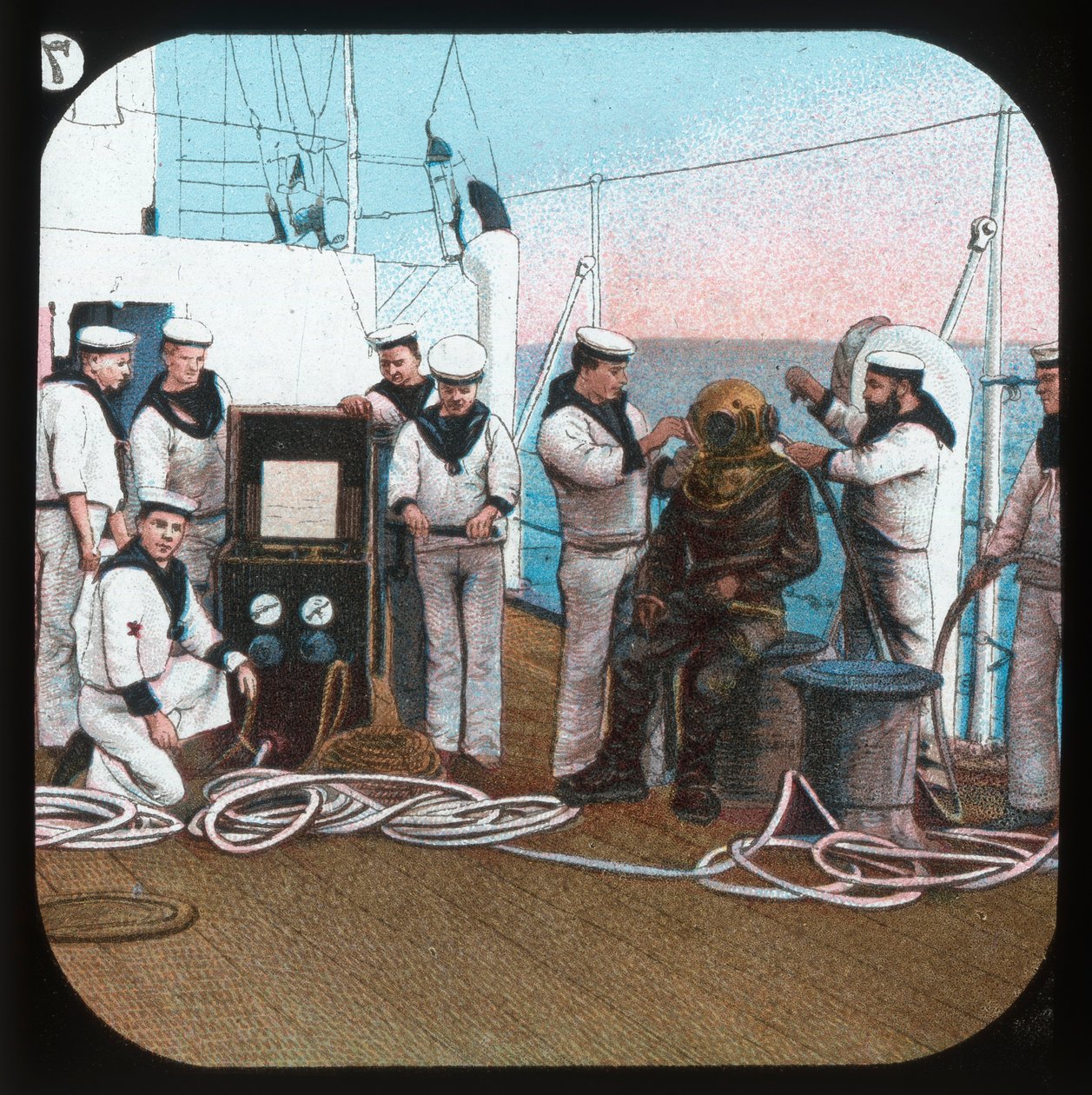Nurek -- H.M.S. Blake, ok. 1900. autorstwa Unbekannt